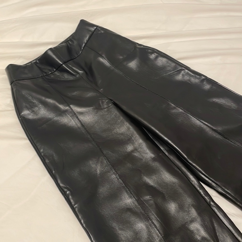 WILFRED Wide Leg Pleather Pants